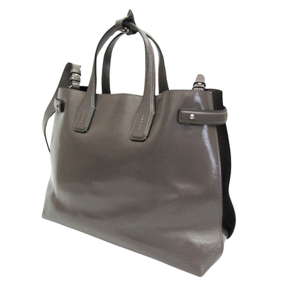 Burberry Gray Leather Handbag