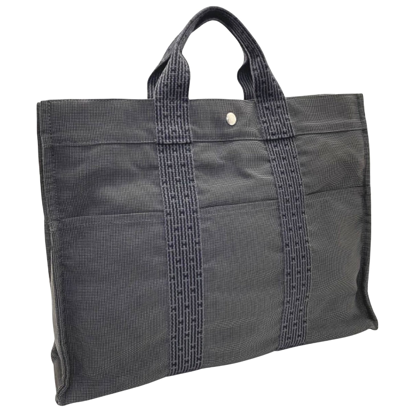 Hermès Gray Canvas Herline