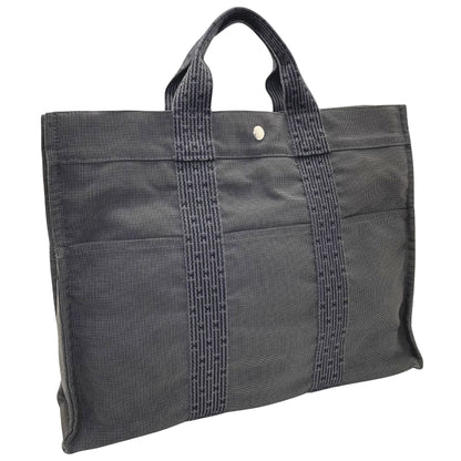 Hermès Gray Canvas Herline