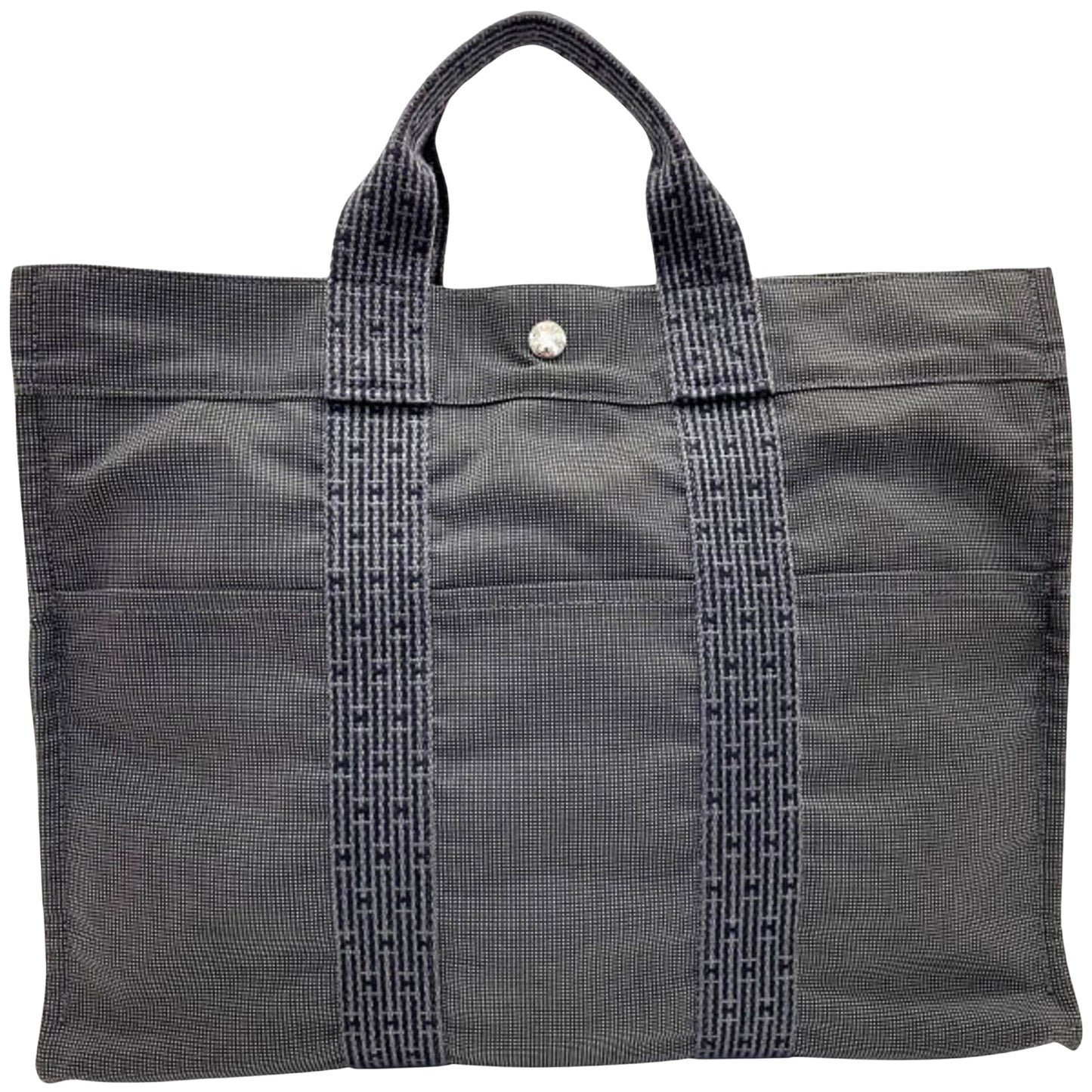 Hermès Gray Canvas Herline