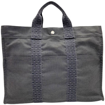 Hermès Gray Canvas Herline