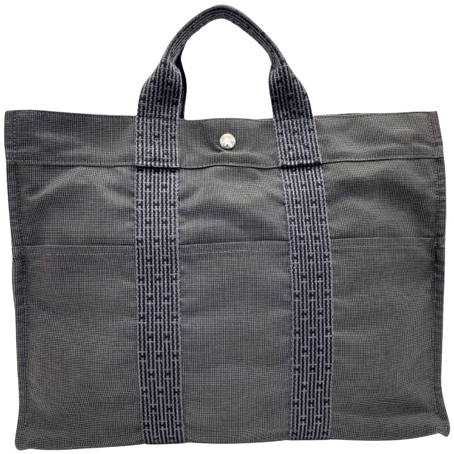 Hermès Gray Canvas Herline