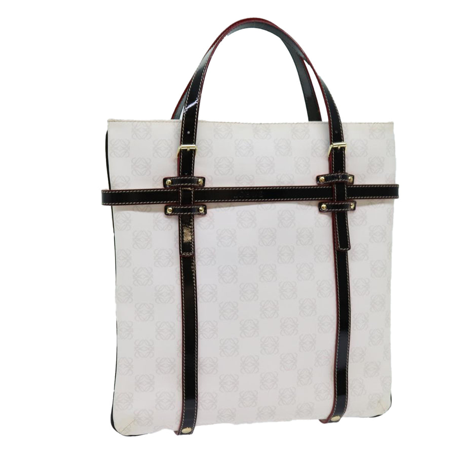 Loewe White Canvas Anagram
