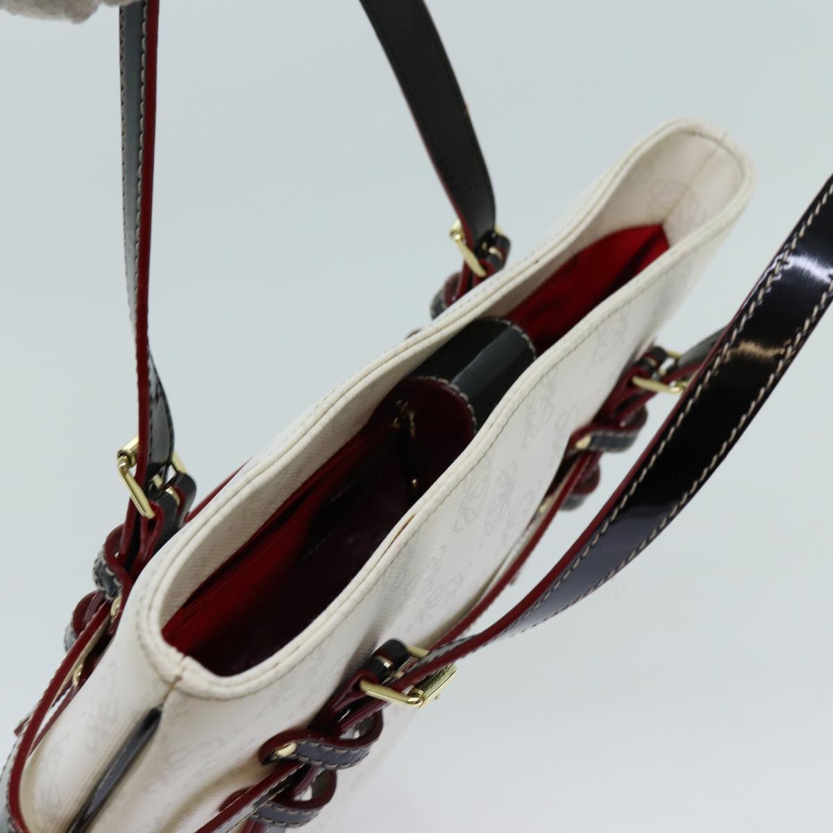 Loewe White Canvas Anagram