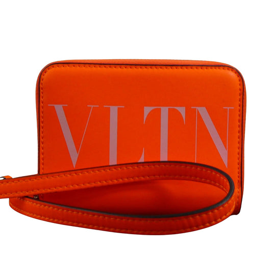Valentino Garavani Orange Leather Vltn
