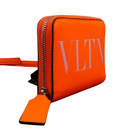 Valentino Garavani Orange Leather Vltn