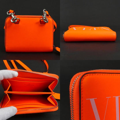 Valentino Garavani Orange Leather Vltn