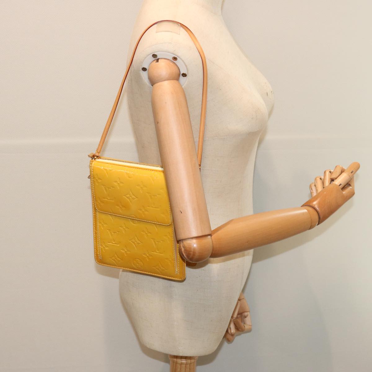 Louis Vuitton Yellow Patent Leather Mott