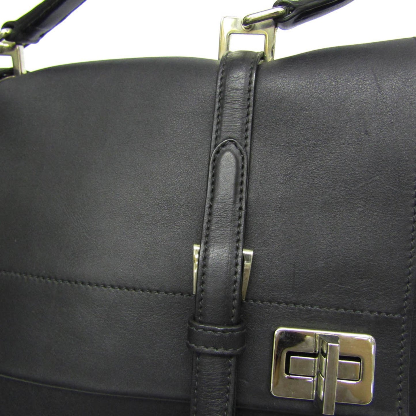 Prada Black Leather Vitello