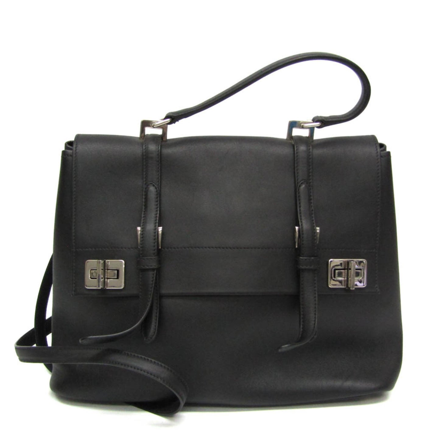 Prada Black Leather Vitello