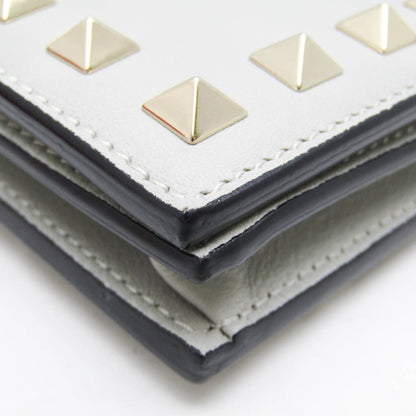 Valentino Garavani Gray Leather Rockstud