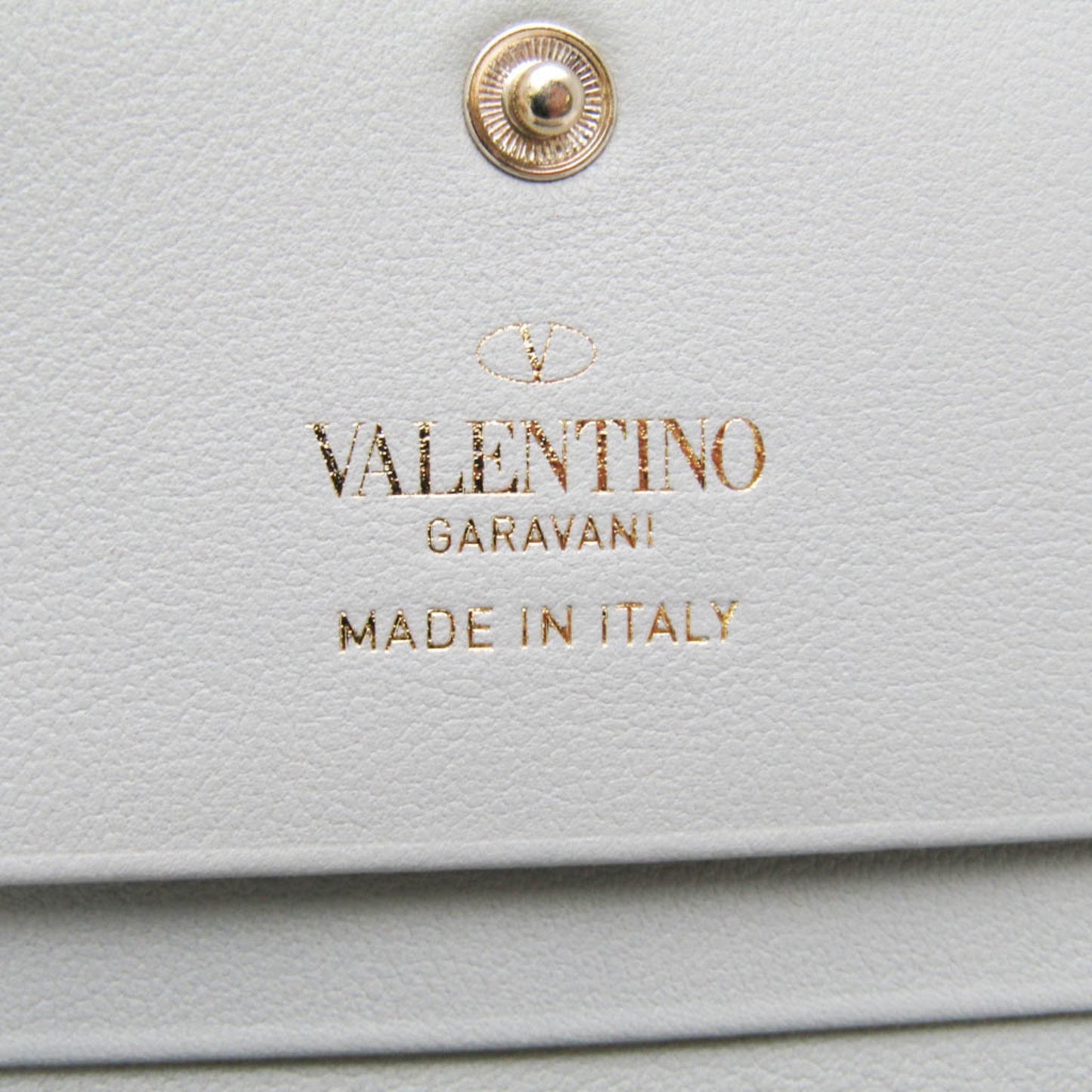 Valentino Garavani Gray Leather Rockstud