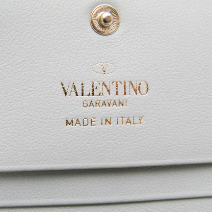 Valentino Garavani Gray Leather Rockstud