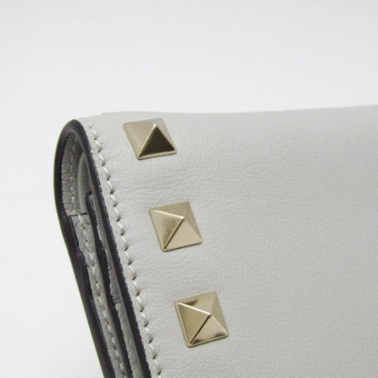 Valentino Garavani Gray Leather Rockstud