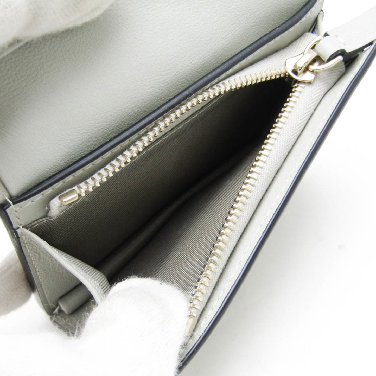 Valentino Garavani Gray Leather Rockstud