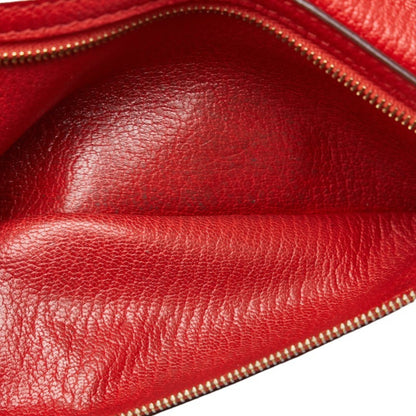 Hermès Red Leather Béarn