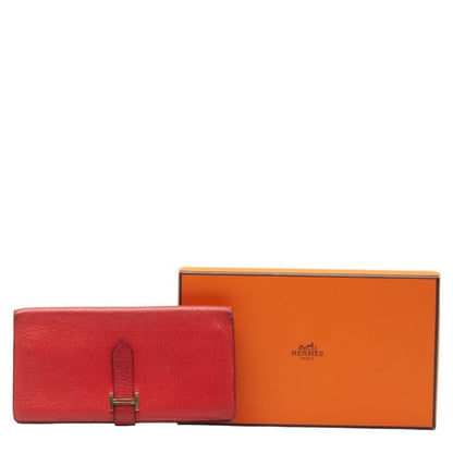 Hermès Red Leather Béarn