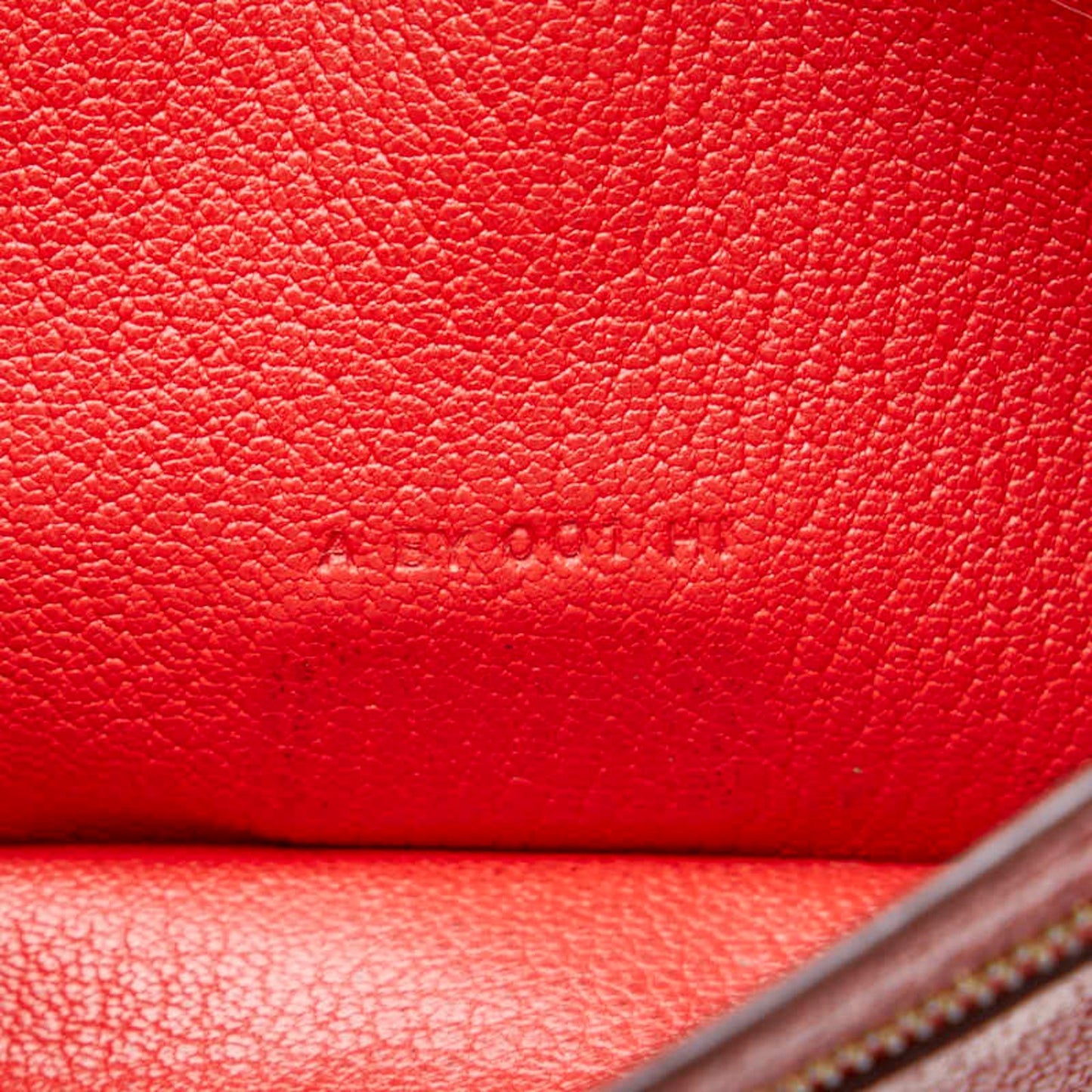 Hermès Red Leather Béarn