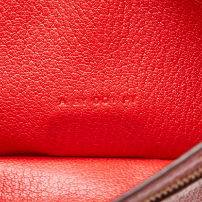 Hermès Red Leather Béarn