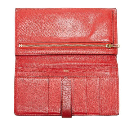 Hermès Red Leather Béarn