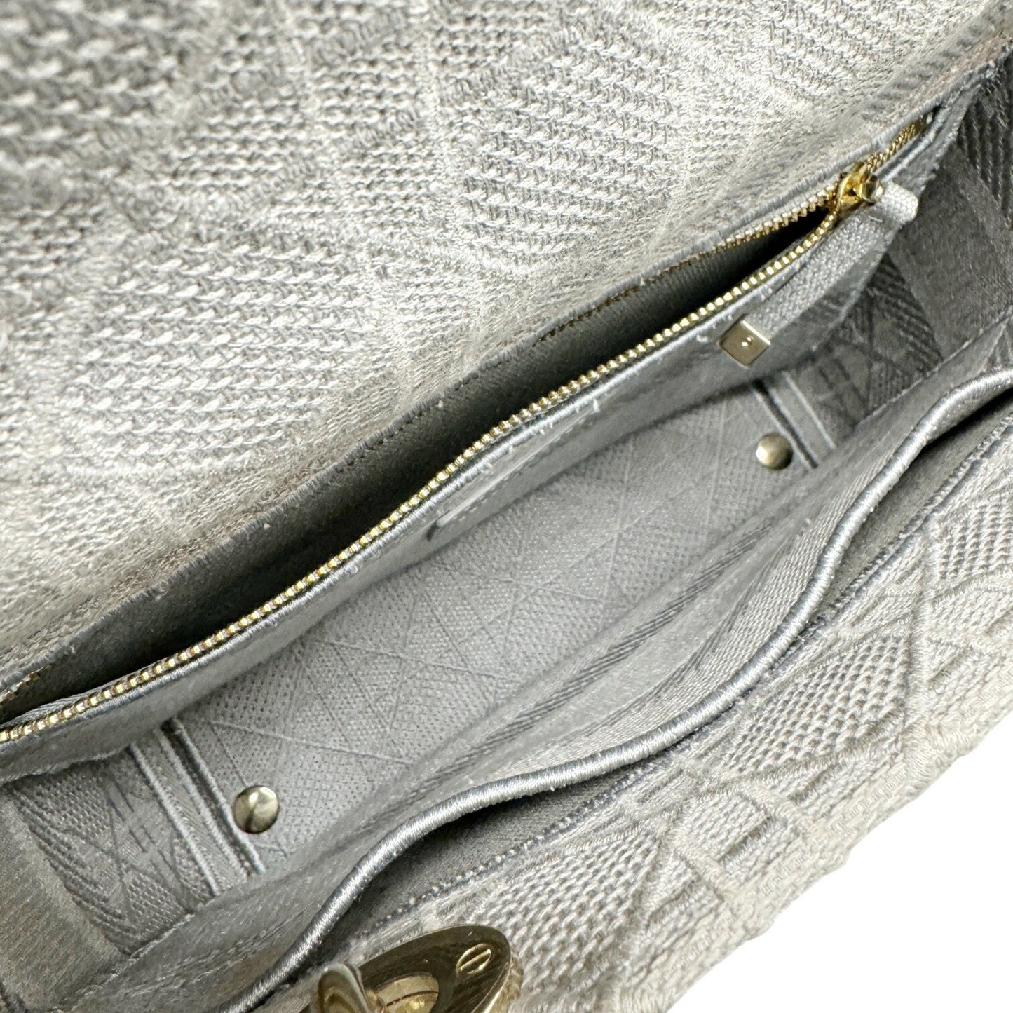 Dior Gray Canvas Lady D-light