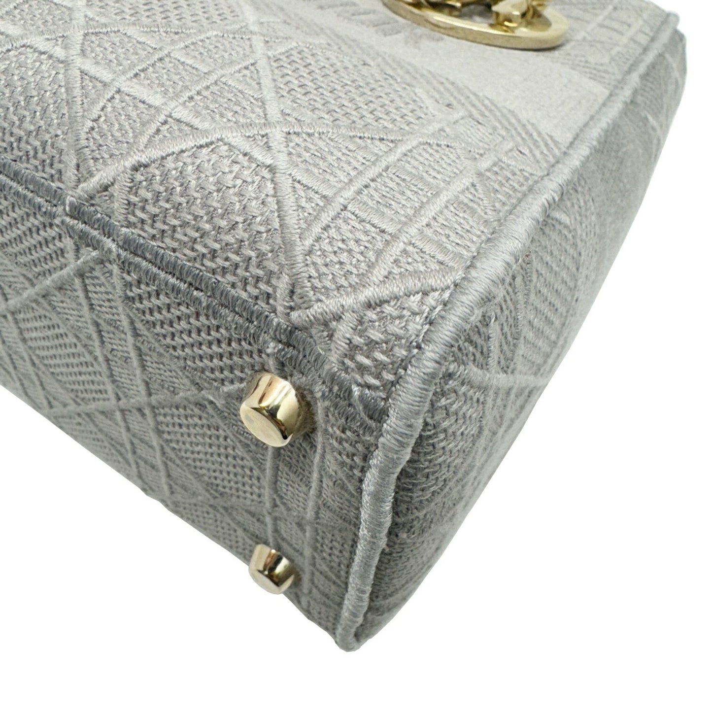 Dior Gray Canvas Lady D-light