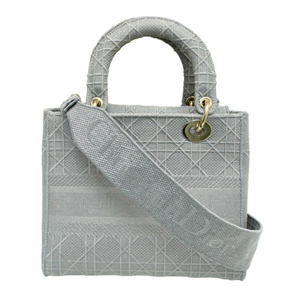 Dior Gray Canvas Lady D-light