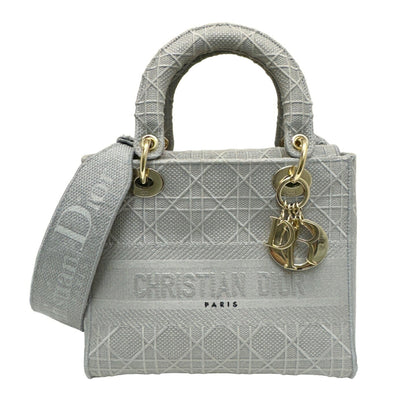 Dior Gray Canvas Lady D-light