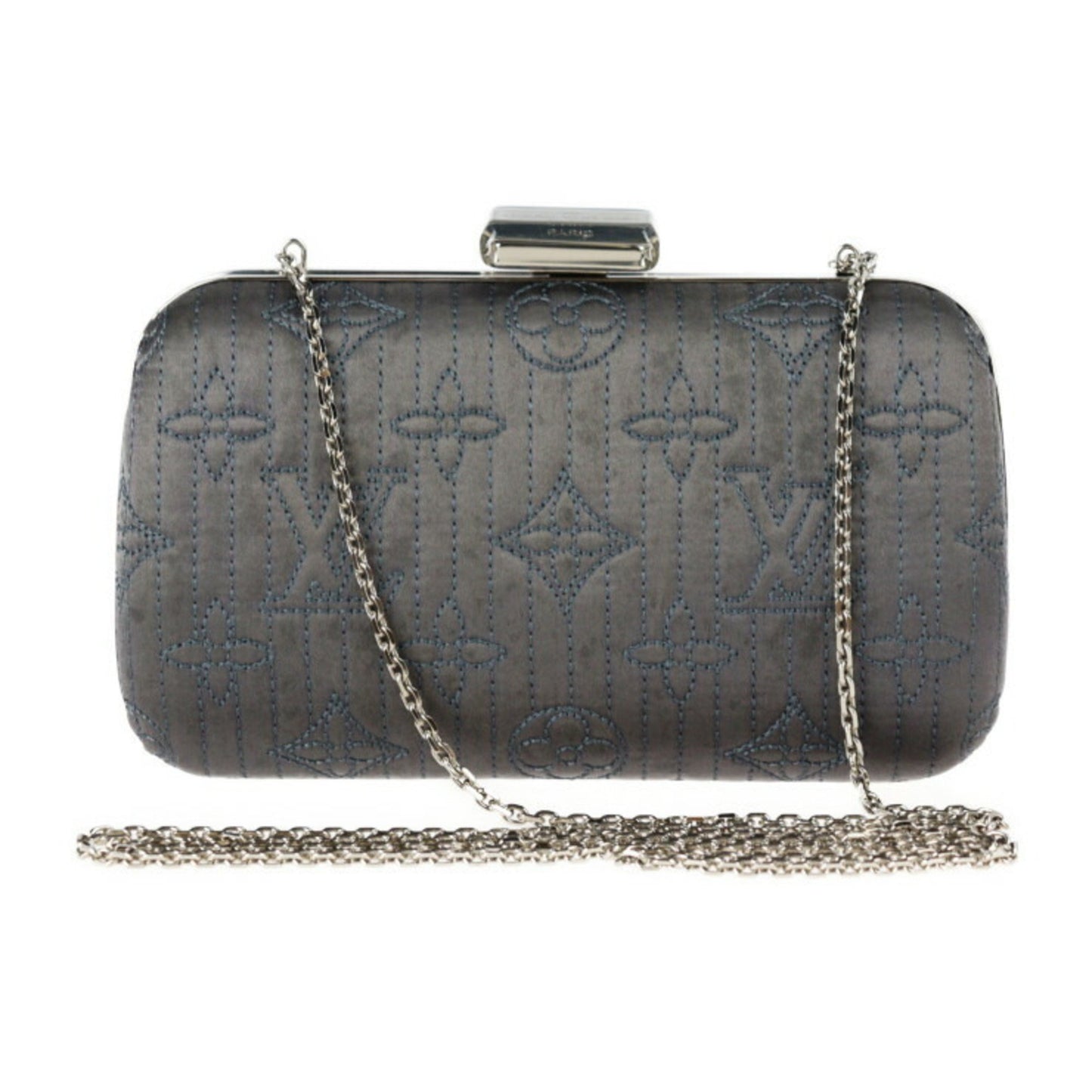 Louis Vuitton Gray Synthetic Minaudiere Motard