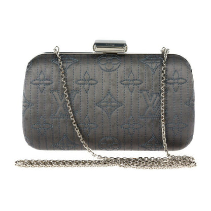 Louis Vuitton Gray Synthetic Minaudiere Motard