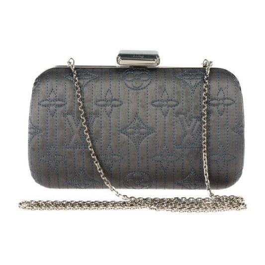 Louis Vuitton Gray Synthetic Minaudiere Motard