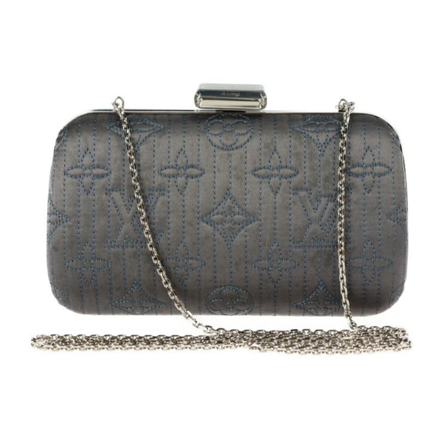 Louis Vuitton Gray Synthetic Minaudiere Motard