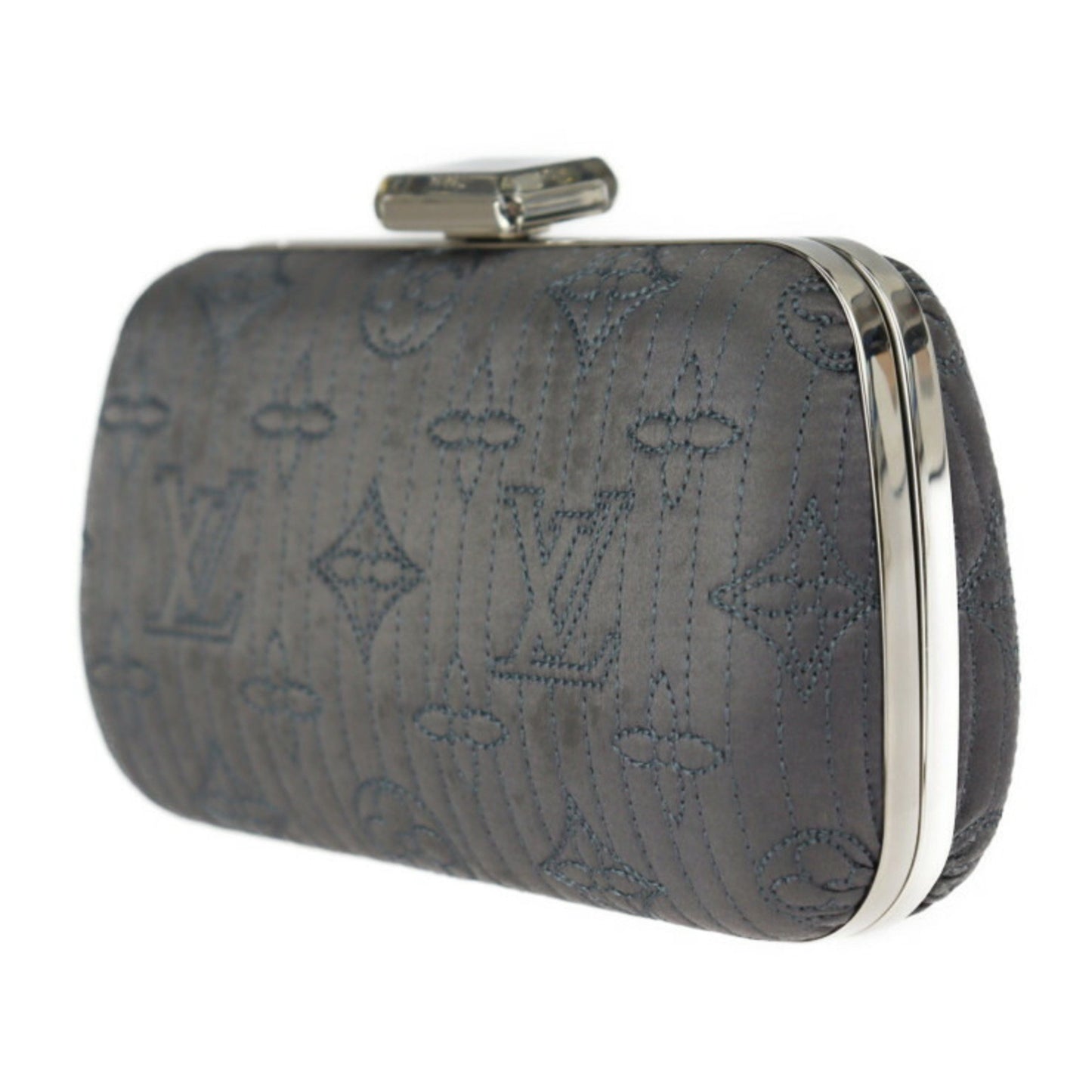 Louis Vuitton Gray Synthetic Minaudiere Motard