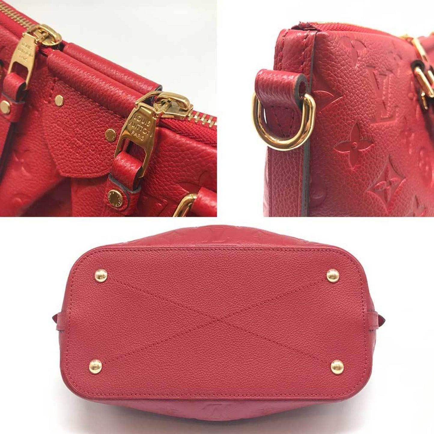 Louis Vuitton Red Leather Mazarine