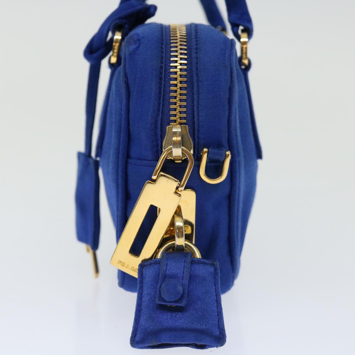 Prada Blue Synthetic Saffiano