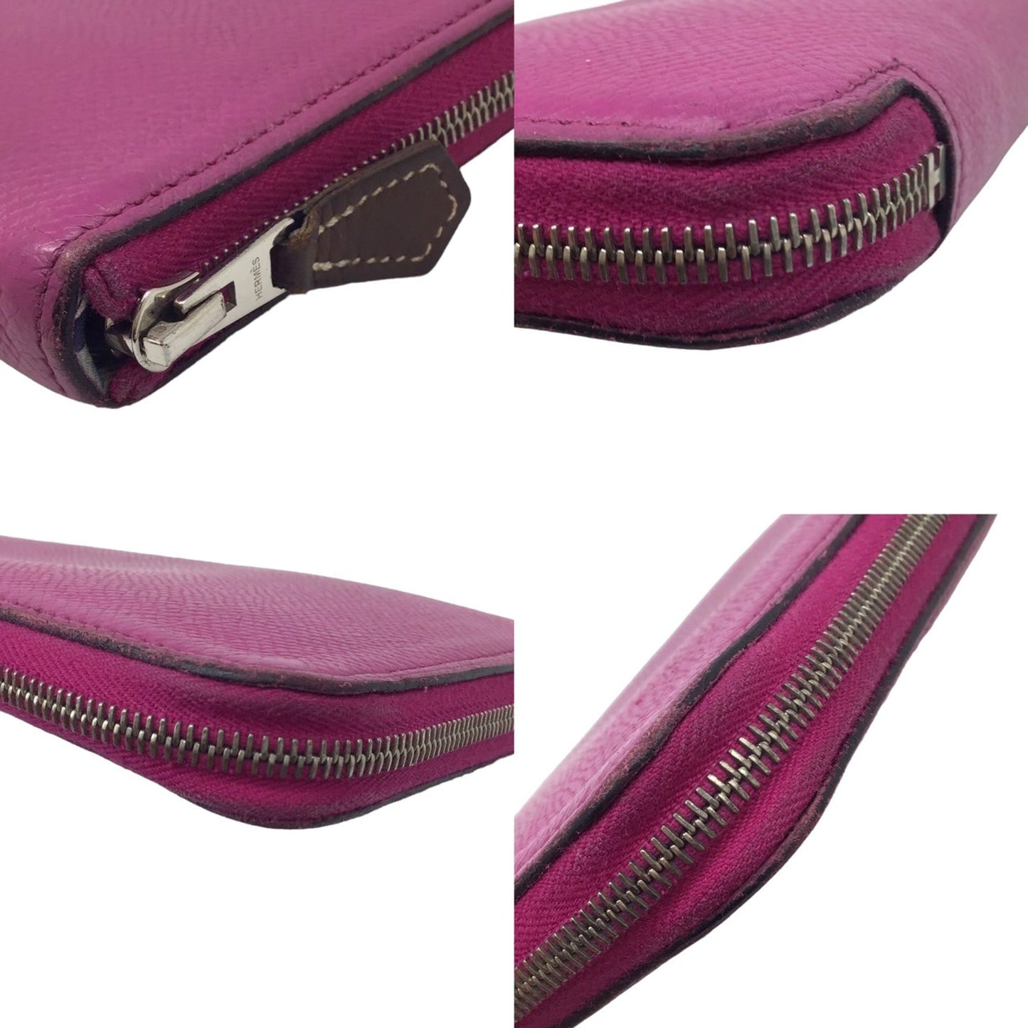 Hermès Pink Leather Silk'in