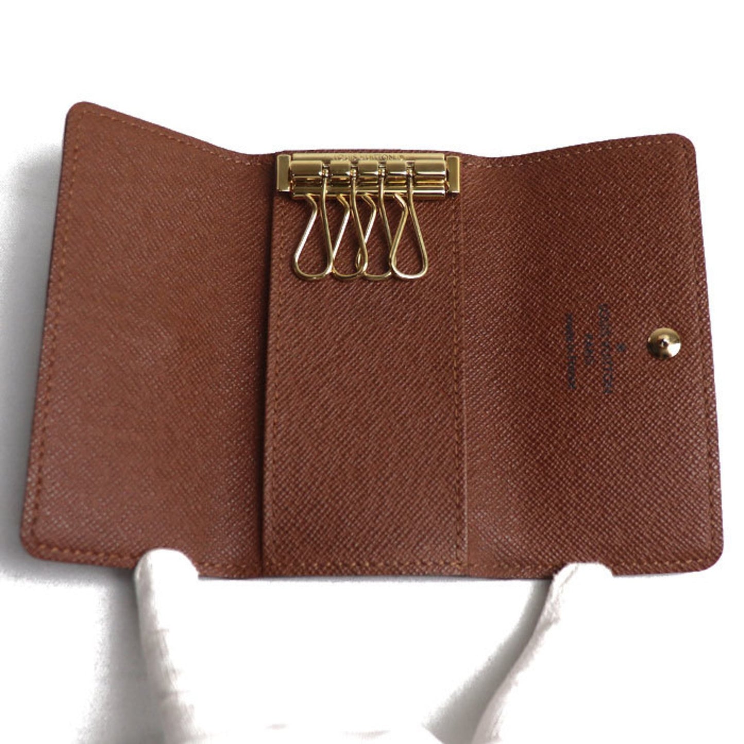 Louis Vuitton Brown Canvas Porte Clés