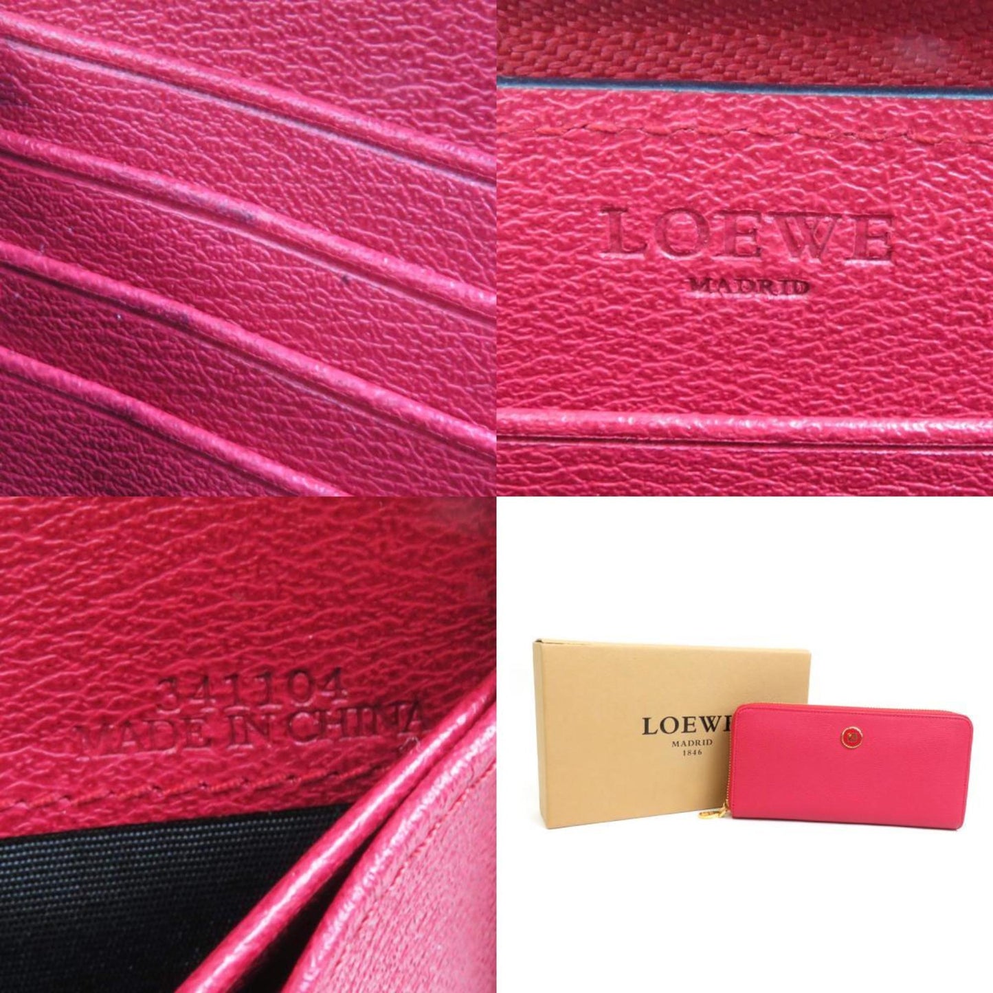 Loewe Red Leather Wallet