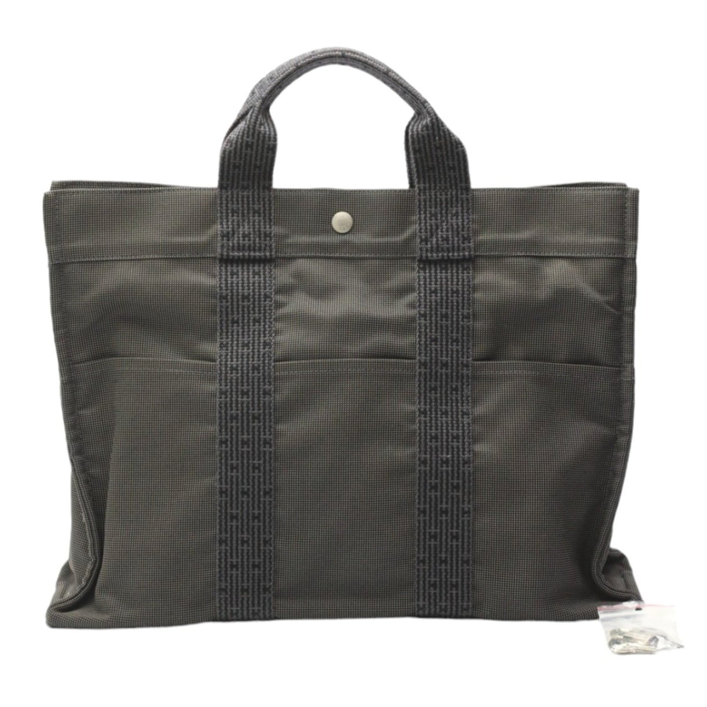 Hermès Gray Canvas Herline