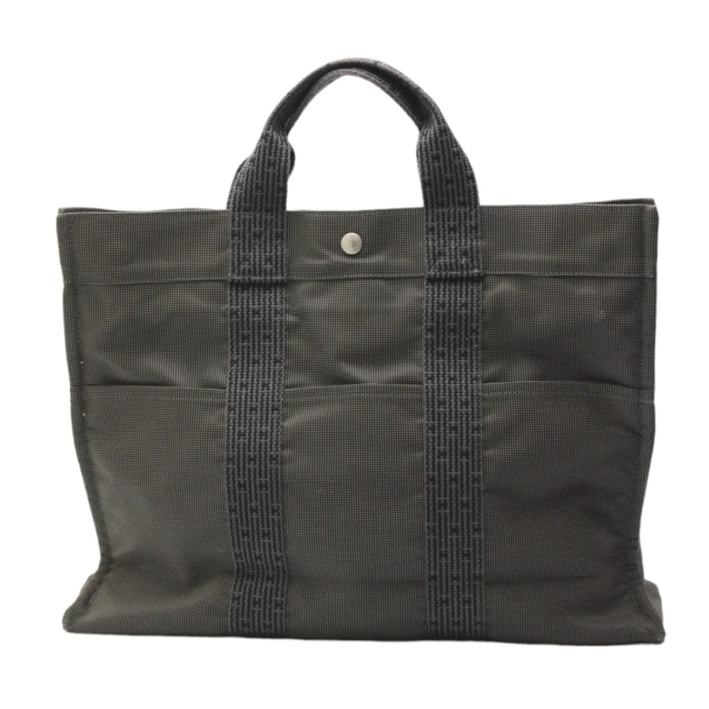 Hermès Gray Canvas Herline