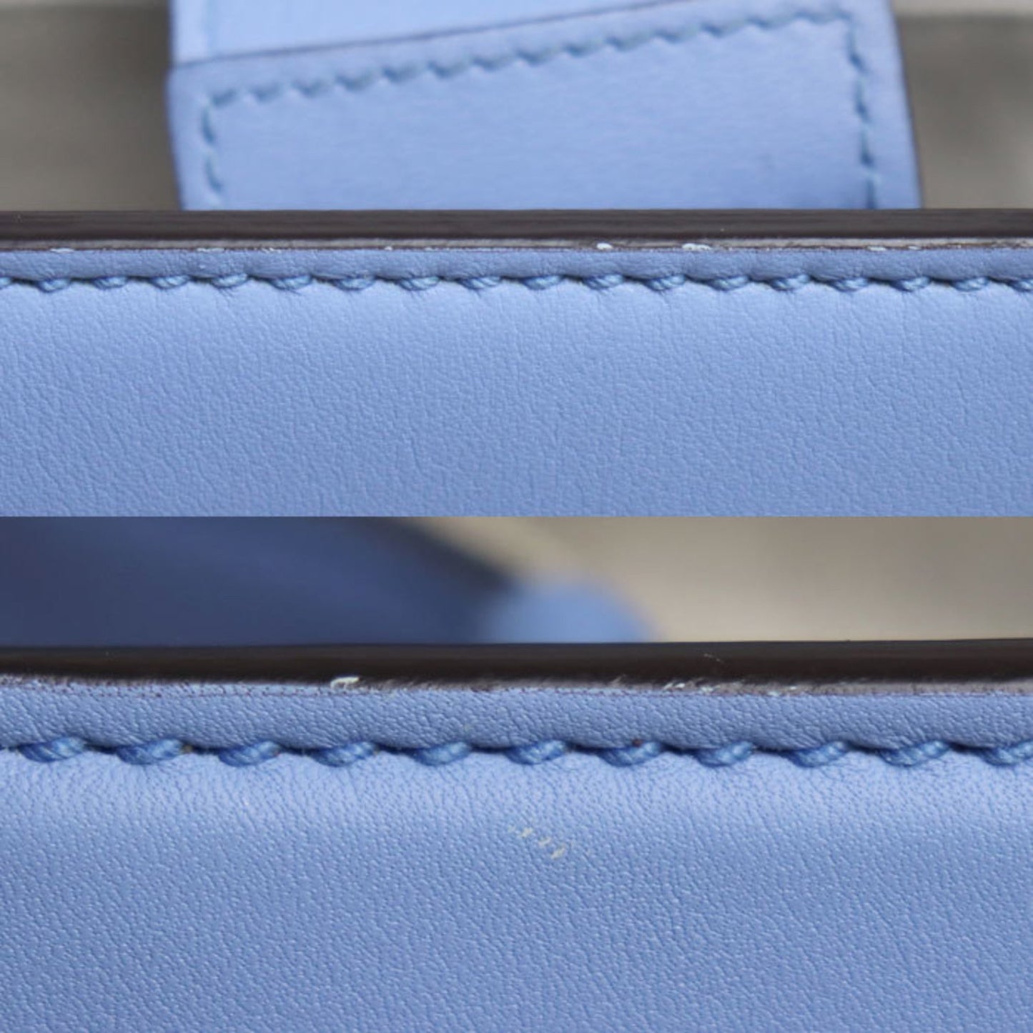 Gucci Blue Leather Gg Ribbon