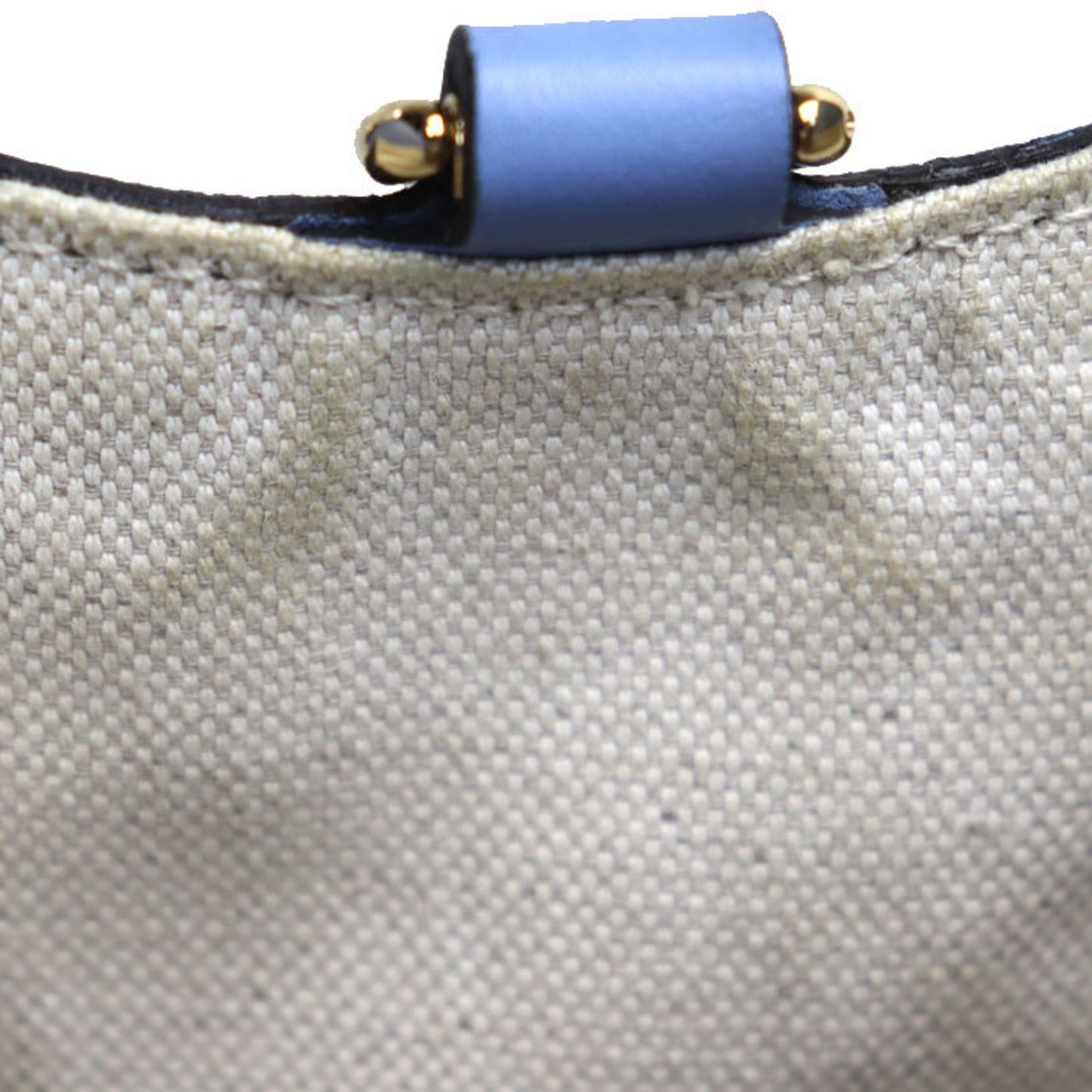 Gucci Blue Leather Gg Ribbon