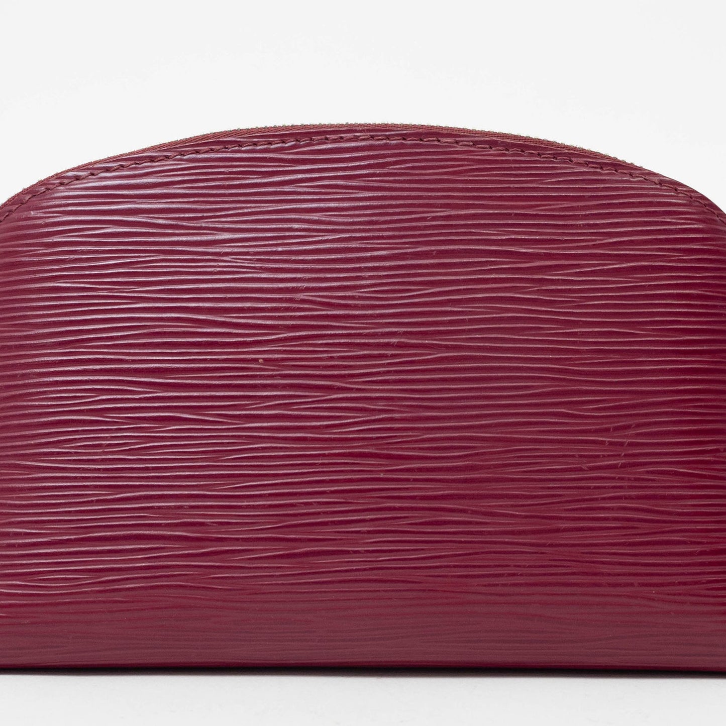 Louis Vuitton Red Leather Cosmetic Pouch