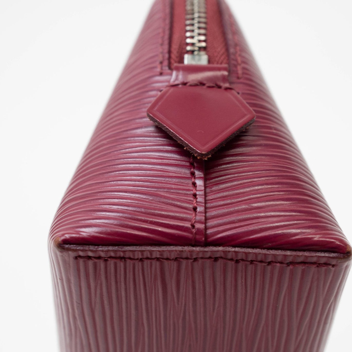 Louis Vuitton Red Leather Cosmetic Pouch
