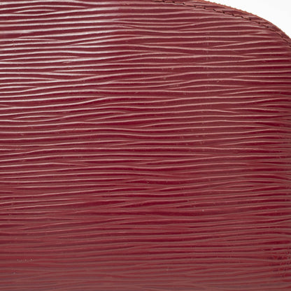 Louis Vuitton Red Leather Cosmetic Pouch