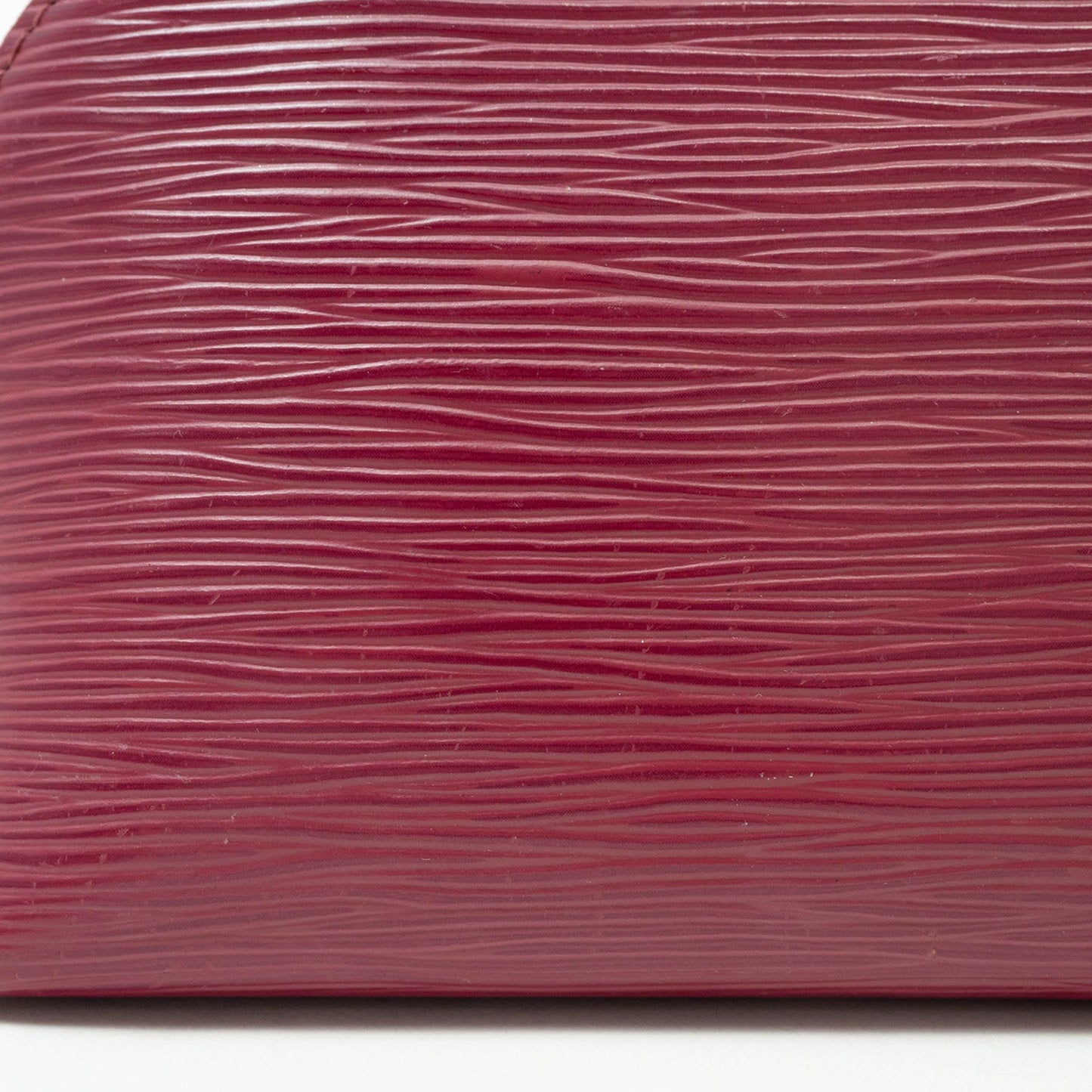 Louis Vuitton Red Leather Cosmetic Pouch
