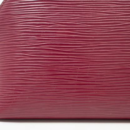 Louis Vuitton Red Leather Cosmetic Pouch
