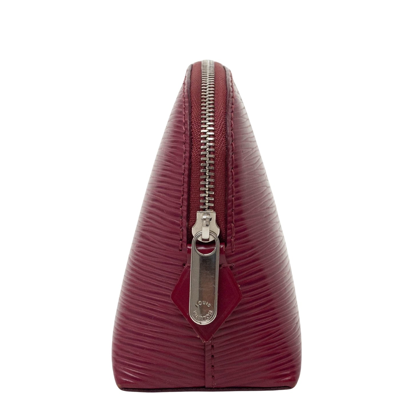 Louis Vuitton Red Leather Cosmetic Pouch