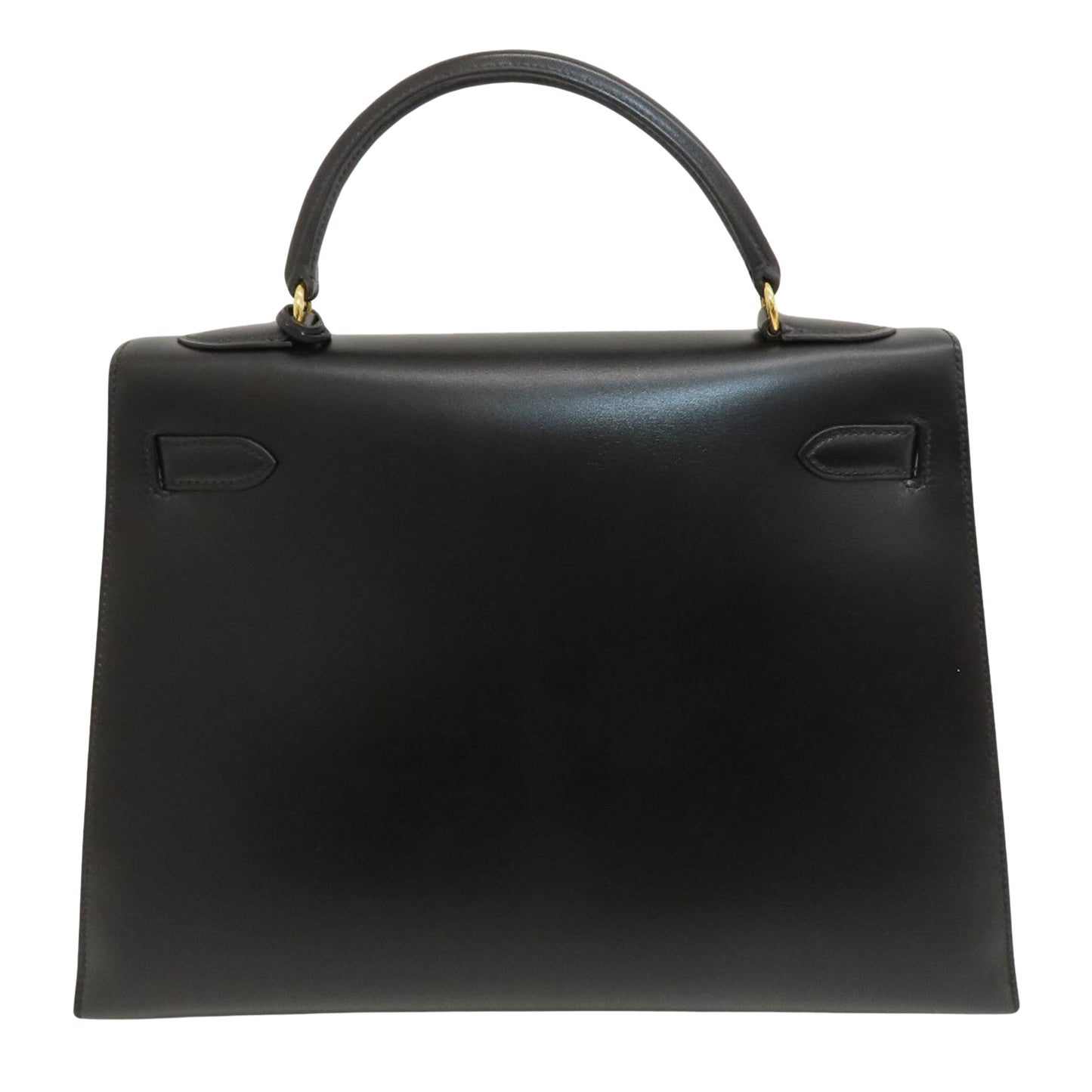 Hermès Black Leather Kelly 32