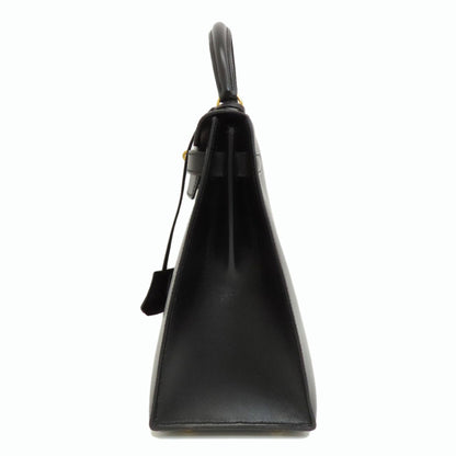 Hermès Black Leather Kelly 32